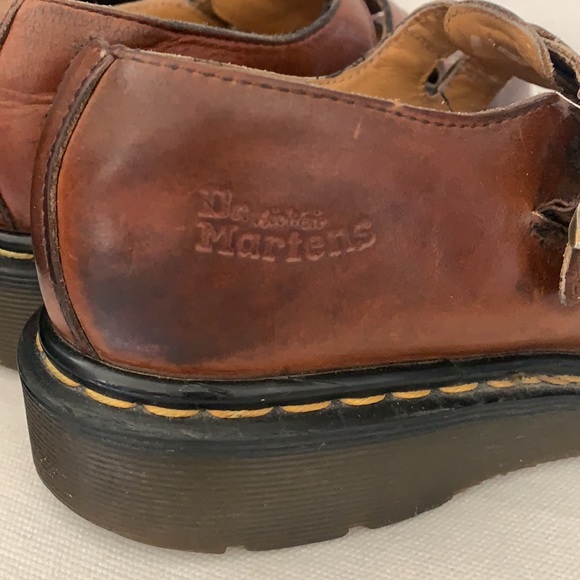 Dr Martens Double Buckle Mary Jane Brown Leather - Picture 7 of 15